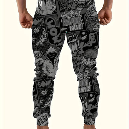 Men's Casual Print Joggers #25625011 - Pants | Color1 / S