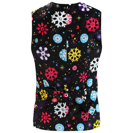 Men's Colorful Printed Vest Suit #2TZMK653 - Suits | Multicolour / M