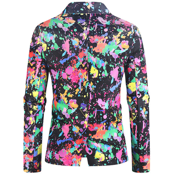 Men's Colorful Printed Suit #2TZ162