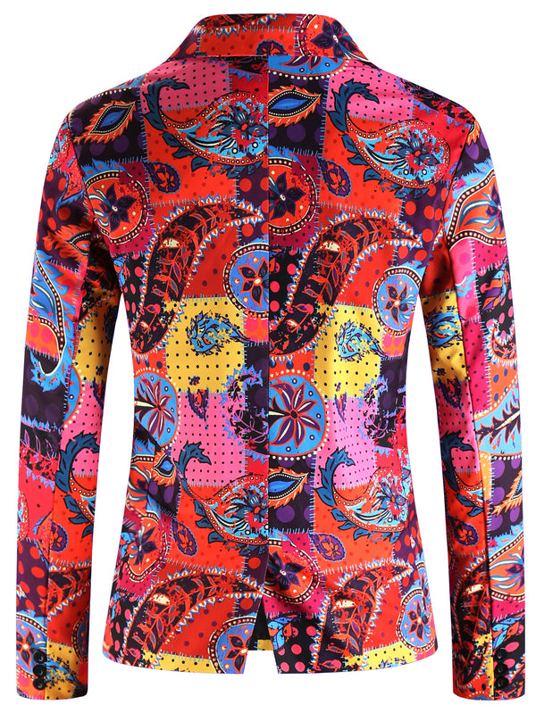 Men's Print Suit #2TZ2505