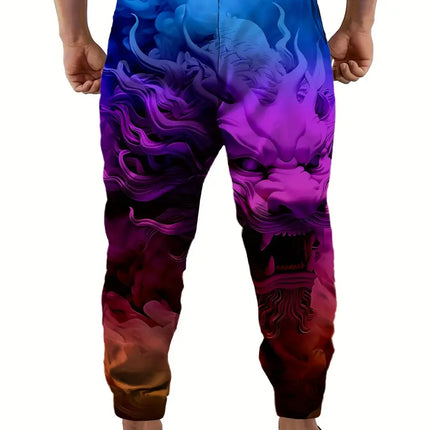 Men’s Stylish Print Pants #25061657 - Pants | Color1 / S