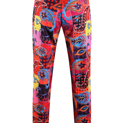 Men's Print Suit - Stylish & Elegant - Suits | Multicolour / M