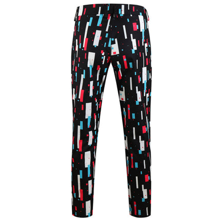 Men's Geometric Block Suit #2TZ-XX1138 - Suits | Multicolour / M