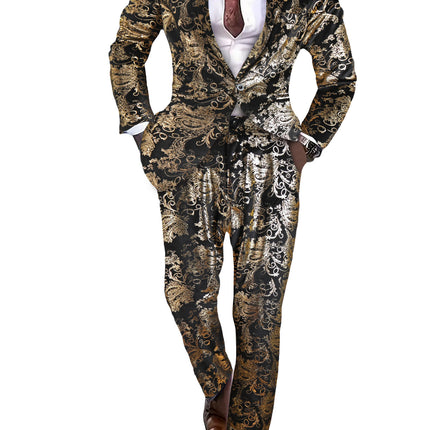 Men's Royal Gilded Suit #2TZ-XX2590 - Suits | Multicolor / M