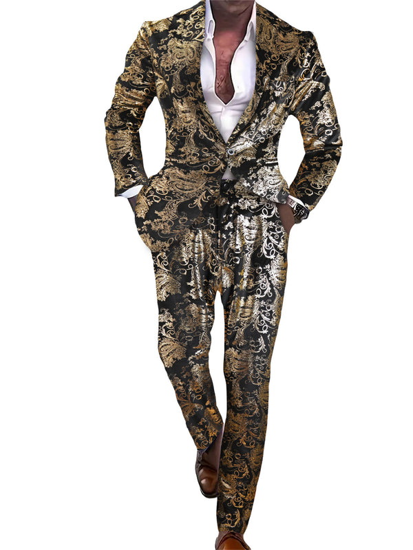 Men's Royal Gilded Suit #2TZ-XX2590