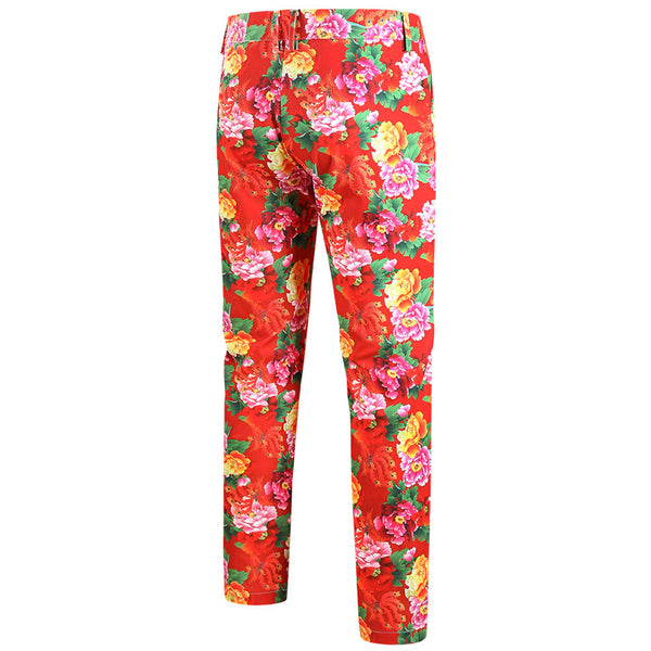 Floral Pattern Leisure Trousers