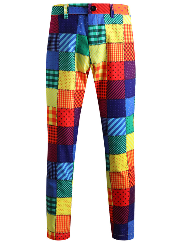 Regenbogen-Mehrfarbige Freizeithose
