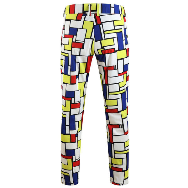 Men's Square Print Suit #2TZ-XX1136