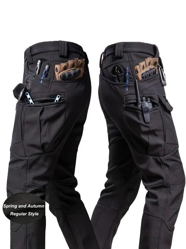 Men's Tactical Pants Multi-Pocket Cargo Work Pants Spring Fall