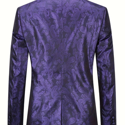 Men's Print Suit #25062395 - Suits | Burgundy / XS