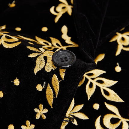 Men's Velvet Embroidered Blazer  #S8225