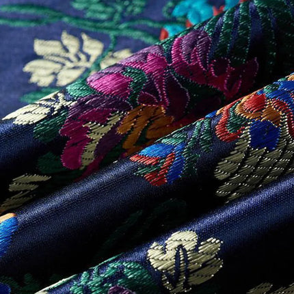 Men's Vivid Chromatic Patterns Suit #S8307 - Suits | Navy Blue / XS