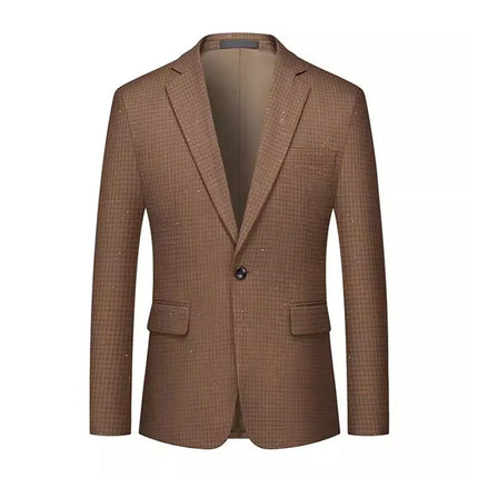 Men's Sparkling Plaid 3-Piece Suit  #S8511