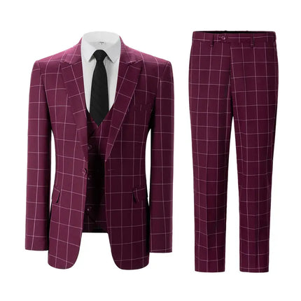 Men's 3pcs Suit #303 - | Beige / XXS