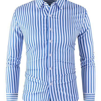 Men's Striped Shirt #25062405 - | Sky Blue / S