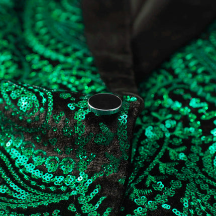 Men's Green Sequin Blazer  #S8236