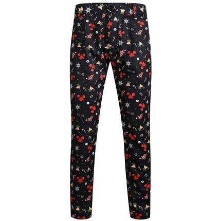 Men's Christmas Printed Pants #XK634 - Pants | Multicolour / M