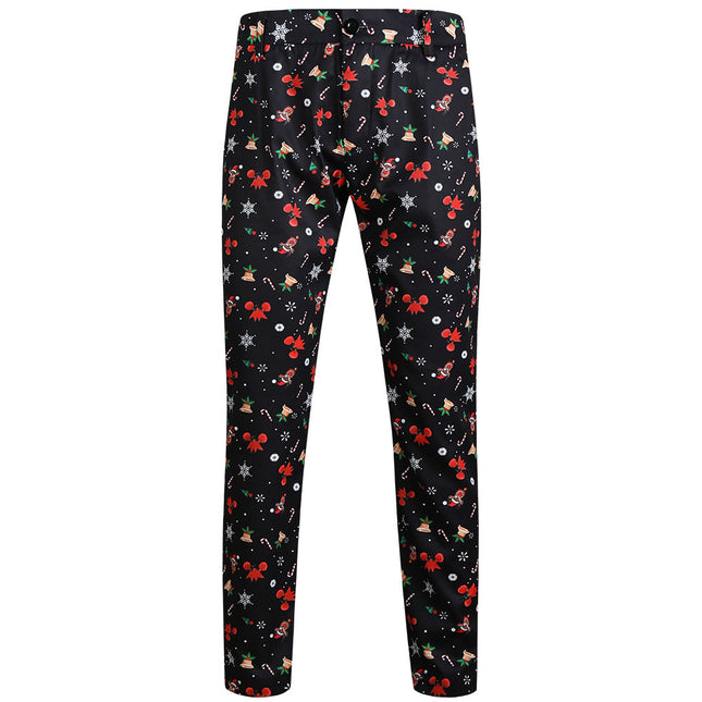 Men's Christmas Printed Pants #XK634 - Pants | Multicolour / M