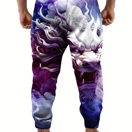 Men’s Stylish Print Pants #25061657 - Pants | Color1 / S