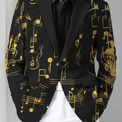 Men's Trendy Print Blazer #25062397 - Blazers | Color1 / S