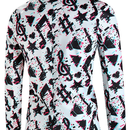 Men's Multi-color Printed Suit - Stylish & Comfortable - Suits | Multicolour / M