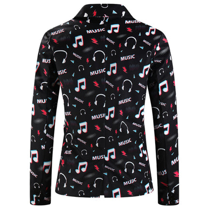 Men’s Melody Print Suit #2TZ-XX1133 - Suits | Multicolour / M