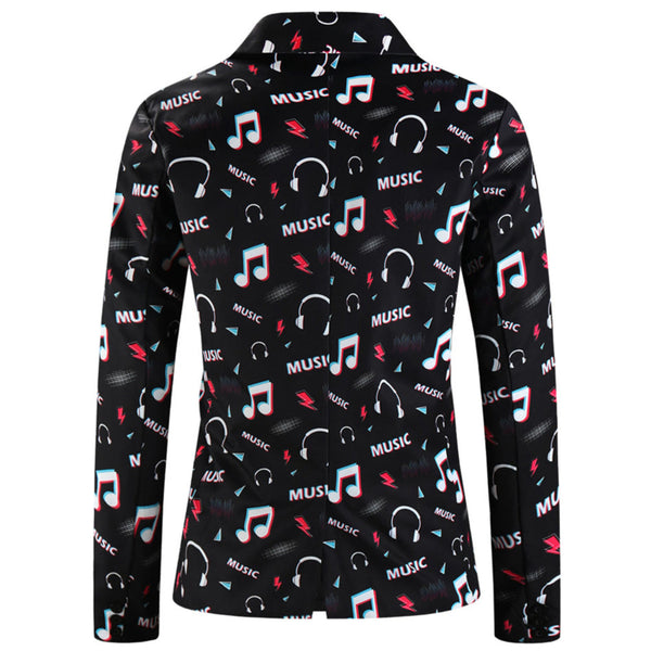 Men’s Melody Print Suit #2TZ-XX1133