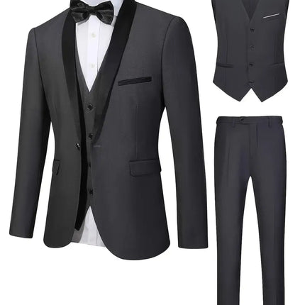 Men's 3pcs Suit #25061131 - Suits | Gray / XS