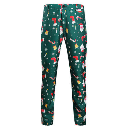 Men's Christmas Print Pants #XK38 - Pants | Multicolour / M