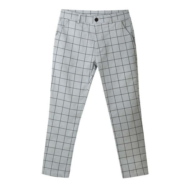 Men's Elegant Plaid Pants #XK6001