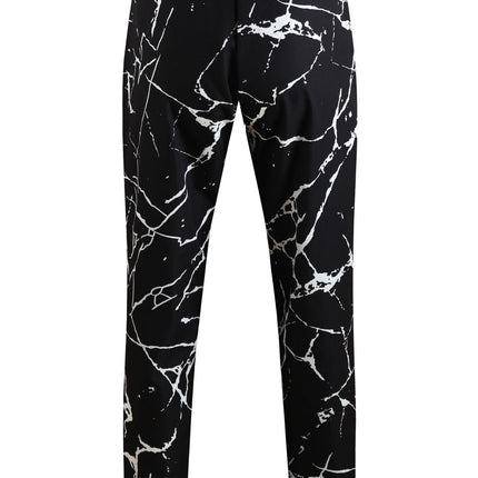 Black Casual Lightning-Print Men's Pants - Pants | Black / M