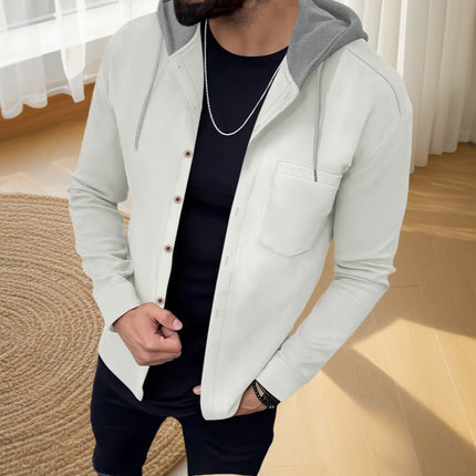 Men's Casual Waffle Hoodie #25703044 - | Blue / S