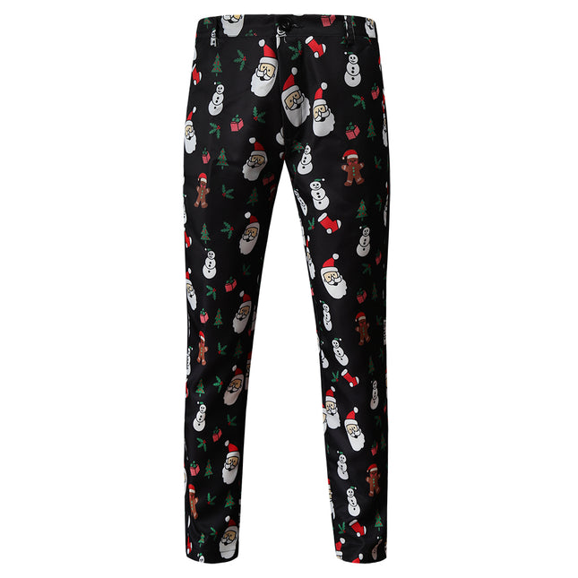 Men's Christmas Printed Pants #XK46 - Pants | Multicolour / M