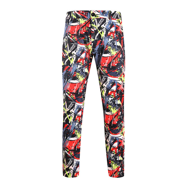 Men's Trendy Graphic Pants #XK1106 - Pants | Multicolour / S