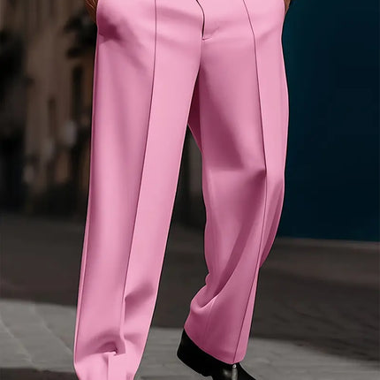 Men's Loose Casual Pants #25061351 - Pants | Pink / M
