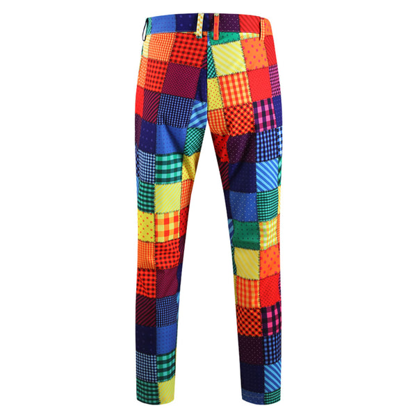 Men's Rainbow Print Suit #2TZ2503