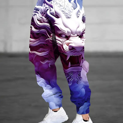 Men’s Stylish Print Pants #25061657 - Pants | Color5 / S