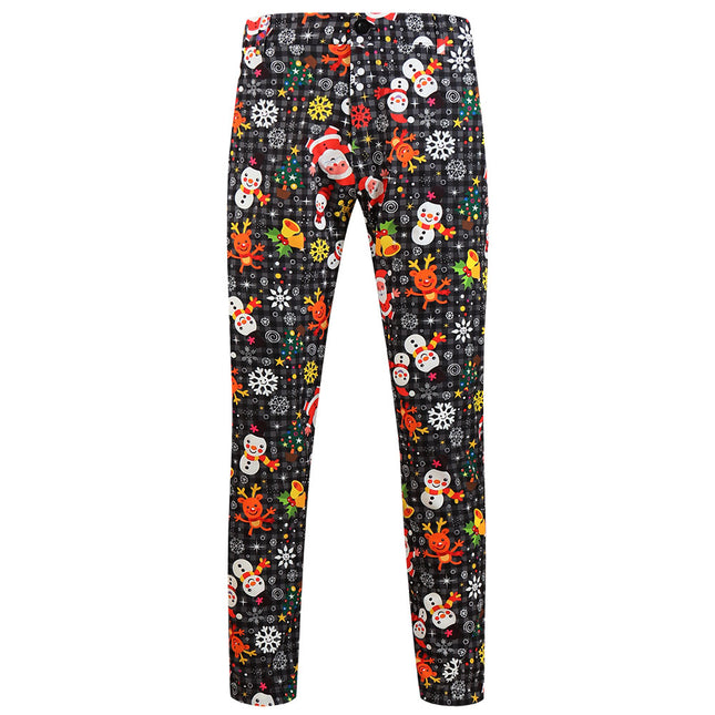 Men's Christmas Print Pants #XK660 - Pants | Multicolour / M
