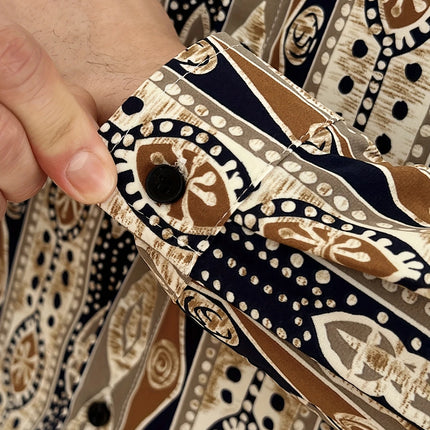 Men's Retro Ethnic Shirt #25630033 - | Multicolour / S