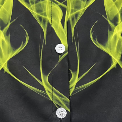 Men's Fashion Flame Shirt #25624007 - | Red / S