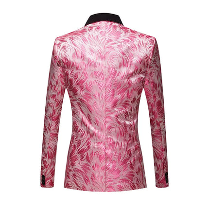 Men's Multicolor Textured 3-Piece Suit  #S8504-3