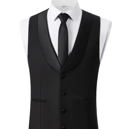 Men's 3pcs suit #311 - | Black / XXS