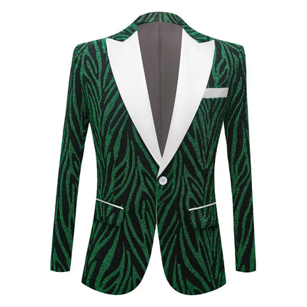 Men's Tropical Pattern Blazer  #M8015