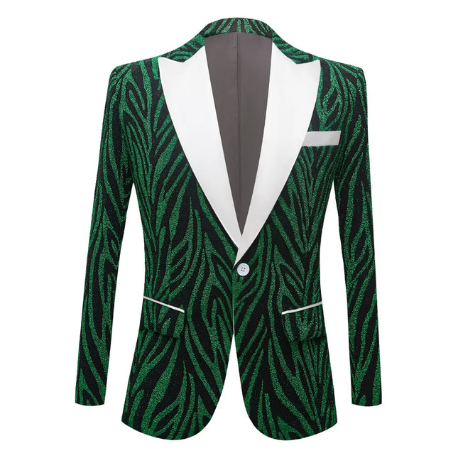 Men's Tropical Pattern Blazer  #M8015