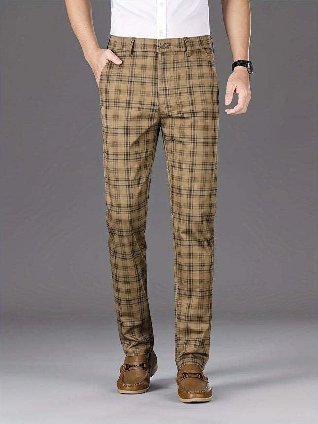 Men's Classic Plaid Pants #25627027 - Pants | Khaki / 30