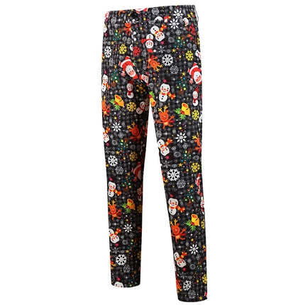 Men's Christmas Print Pants #XK660 - Pants | Multicolour / M
