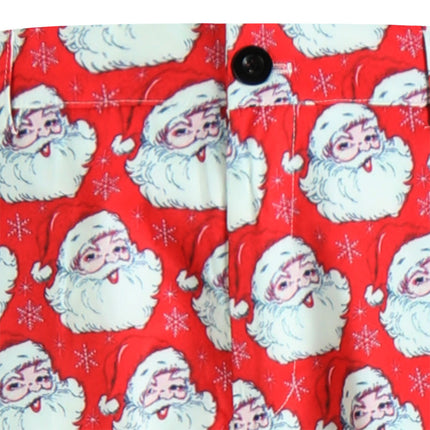 Men's Christmas Printed Vest Suit #2TZMK643 - Suits | Red / M