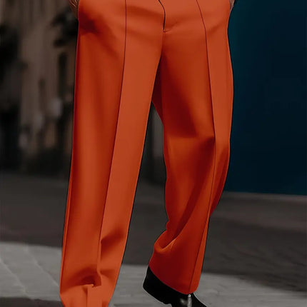 Men's Loose Casual Pants #25061351 - Pants | Orange / M