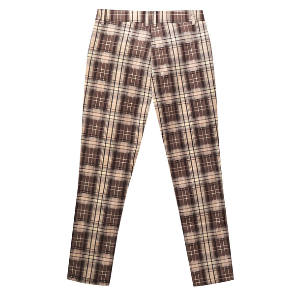 Men's Elegant Plaid Suit Pants #XK6022