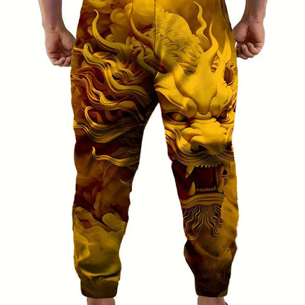 Men’s Stylish Print Pants #25061657 - Pants | Color1 / S